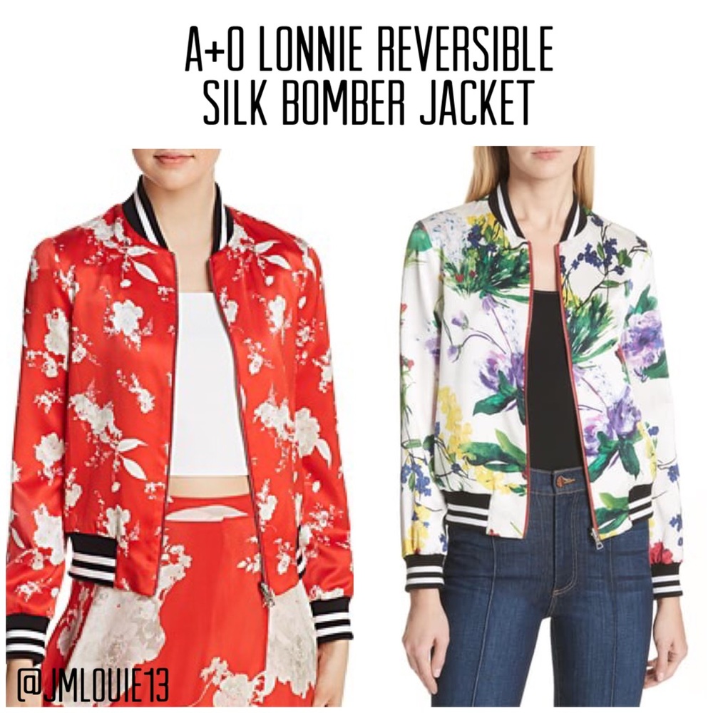 Alice + Olivia Lonnie Reversible Floral Jacket